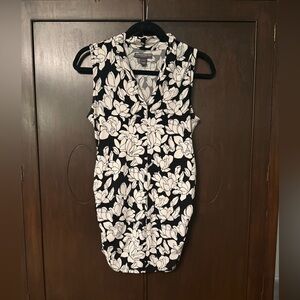 A Pea in the Pod Black & White Floral Maternity Camisole